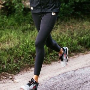 Tracksmith Turnover Tights - Women's XS - Navy + a FREE resistance band